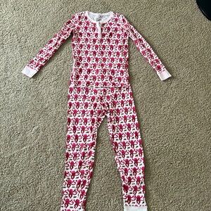 KIDS ROLLER RABBIT LONG MONKEY PAJAMA SET IN PINK